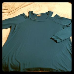 Kenneth Cole REACTION Cold Shoulder Top